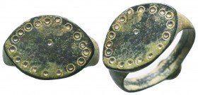 Byzantine Evel Eye Ring
Condition: Very Fine

Weight: 2,9 gram
Diameter: 23,9 mm