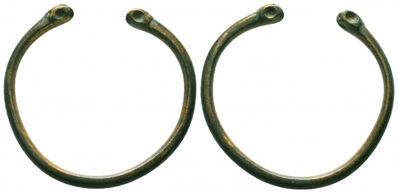 Ancient Bronze Bracelet
Condition: Very Fine

Weight: 24,5 gram
Diameter: 60,1 m...