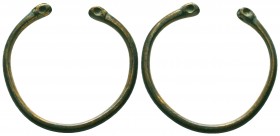 Ancient Bronze Bracelet
Condition: Very Fine

Weight: 24,5 gram
Diameter: 60,1 mm