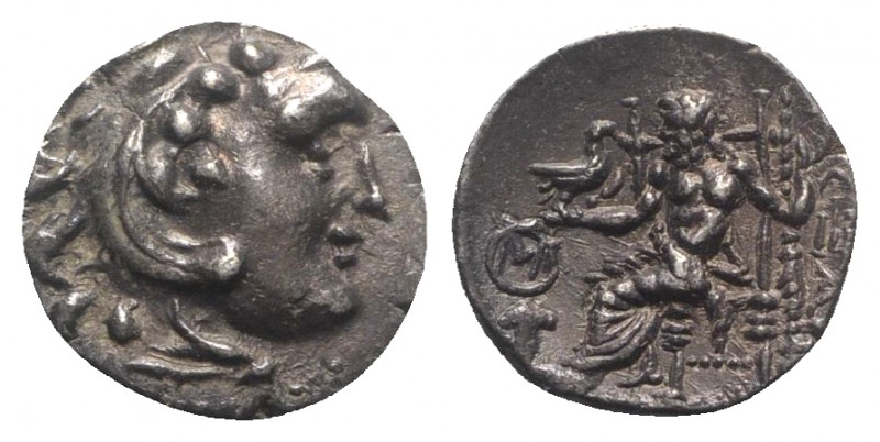 Celtic, Eastern Europe, c. 3rd century BC. AR Drachm (17mm, 3.83g, 12h). Imitati...