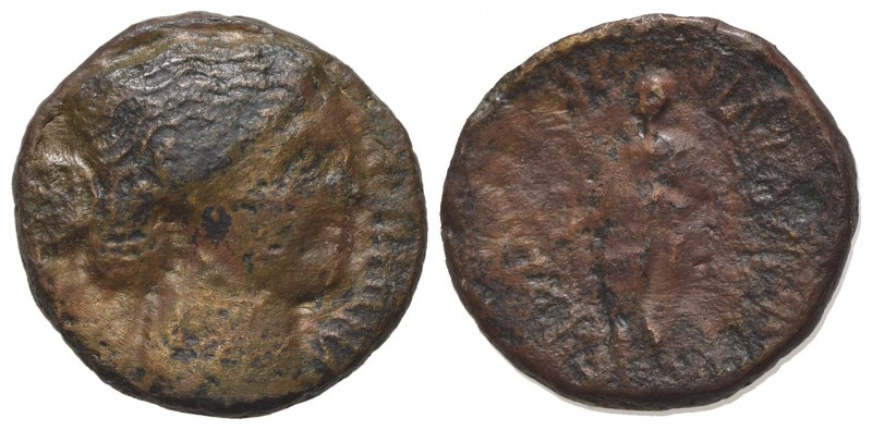 Sicily, Henna, c. 44-36 BC. Æ (21mm, 7.54g, 12h). L. Munatius and L. Cestius, du...