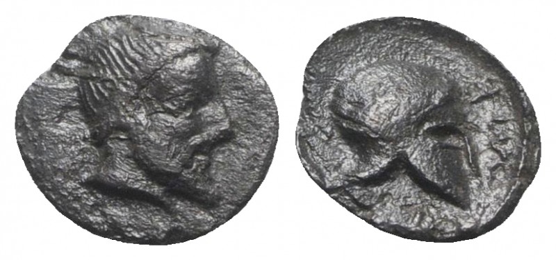 Sicily, Himera, c. 430 BC. AR Litra (8mm, 0.53g, 4h). Bearded head r., wearing t...