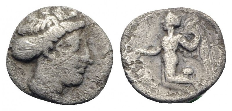 Sicily, Himera, c. 425-409 BC. AR Litra (9mm, 0.72g, 6h). Female head r. R/ Nike...
