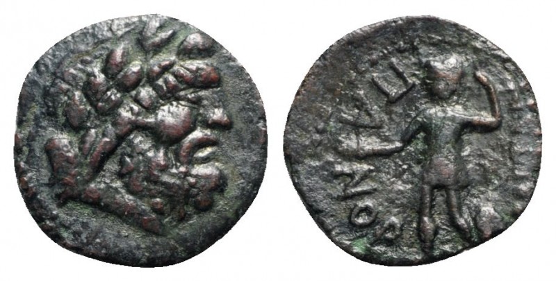 Sicily, Panormos, 2nd century BC. Æ (17mm, 1.86g, 9h). Laureate head of Zeus r. ...
