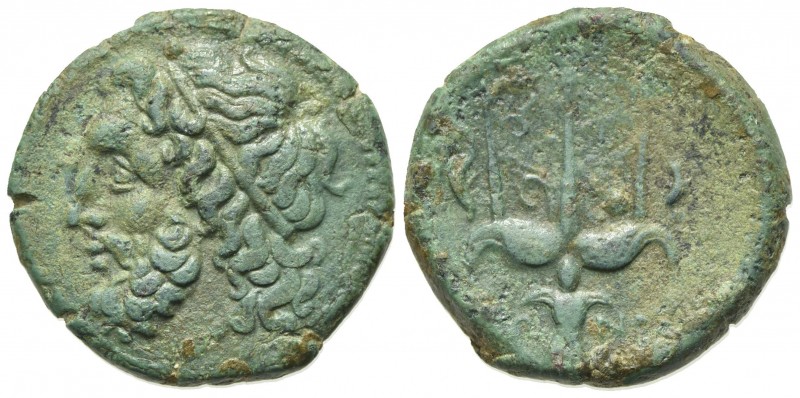 Sicily, Syracuse. Hieron II (275-215 BC). Æ (20mm, 6.26g, 12h). Diademed head of...