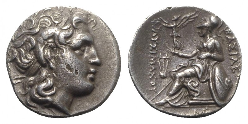 Kings of Thrace, Lysimachos (305-281 BC). AR Drachm (17.5mm, 4.05g, 12h). Epheso...