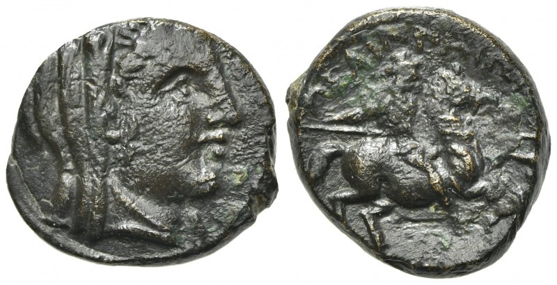 Thessaly, Pelinna, late 4th to early 3rd centuries BC. Æ Dichalkon (18mm, 5.25g,...