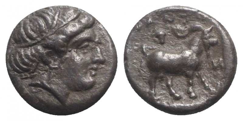 Troas, Antandros, early 4th century BC. AR Trihemiobol (11mm, 1.30g, 3h). Head o...