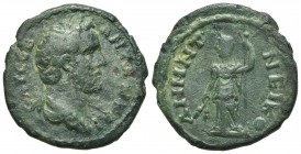 Antoninus Pius (138-161). Bithynia, Nicomedia. Æ (19mm, 2.90g, 12h). Bareheaded and draped bust r. R/ Demeter standing l., holding grain ears and long...