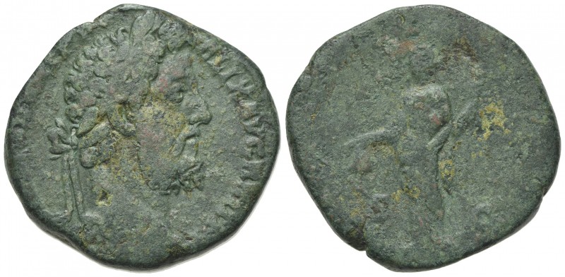 Commodus (177-192). Æ Sestertius (29mm, 19.76g, 6h). Rome, AD 190. Laureate head...