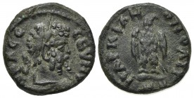Septimius Severus (193-211). Moesia Inferior, Marcianopolis. Æ (15mm, 3.35g, 12h). Laureate, draped and cuirassed bust r. R/ Eagle standing facing, he...