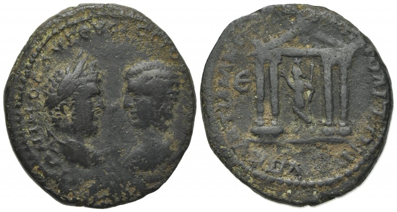 Caracalla with Julia Domna (198-217). Moesia Inferior, Marcianopolis. Æ Pentassa...