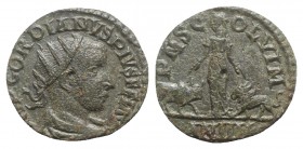 Gordian III (238-244). Moesia Superior, Viminacium. Æ (22mm, 6.35g, 1h), year 4 (242/3). Radiate, draped and cuirassed bust r., seen from behind. R/ M...