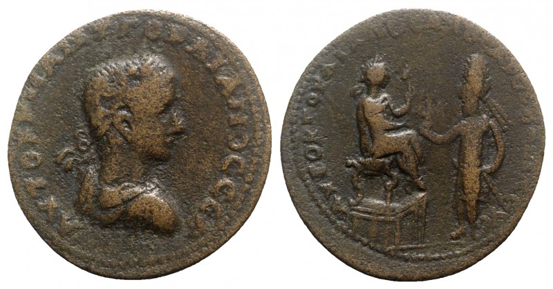 Gordian III with Abgar X (238-244). Mesopotamia, Edessa. Æ (33mm, 19.10g, 11h). ...