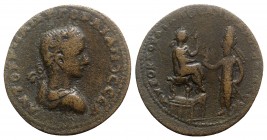 Gordian III with Abgar X (238-244). Mesopotamia, Edessa. Æ (33mm, 19.10g, 11h). AD 239/42. Laureate, draped and cuirassed bust r. R/ Gordian III, laur...