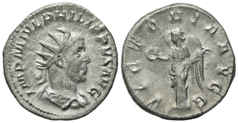 Philip I (244-249). AR Antoninianus (22.5mm, 4.46g, 6h). Rome, AD 244. Radiate, ...