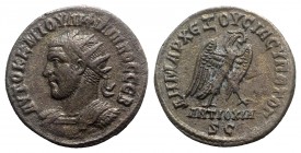Philip I (244-249). Seleucis and Pieria, Antioch. BI Tetradrachm (26mm, 10.54g, 6h). AD 247. Radiate and cuirassed bust l. R/ Eagle standing r., wings...