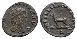 Gallienus (253-268). Antoninianus (21mm, 3.24g, 12h). Rome, 267-8. Radiate head r. R/ Griffin standing l.; Δ. RIC V 165; RSC 77. VF - Good VF