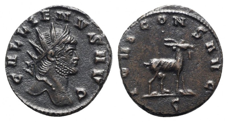 Gallienus (253-268). Antoninianus (21mm, 3.25g, 12h). Rome, 267-8. Radiate head ...