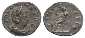 Salonina (Augusta, 254-268). Antoninianus (22mm, 3.52g, 6h). Colonia Agrippinensis, 257-8. Draped bust r., wearing stephane, set on crescent. R/ Venus...