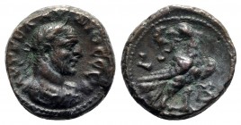 Claudius II (268-270). Egypt, Alexandria. BI Tetradrachm (22mm, 11.01g, 11h), year 2 (269/70). Laureate, draped and cuirassed bust r. R/ Eagle standin...