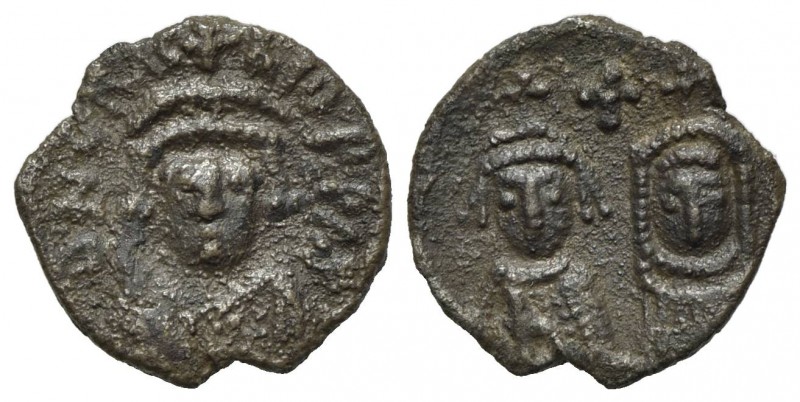 Heraclius (610-641). AR Half Siliqua (11mm, 0.66g, 12h). Carthage, 617-641. Crow...