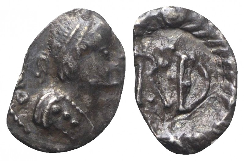 Ostrogoths, Witigis (536-540). AR Quarter Siliqua (11mm, 0.42g, 6h). Ravenna, in...