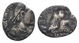 Vandals, Pseudo-Imperial coinage, c. 440-490. AR Siliqua (15mm, 1.70g, 9h). In the name of Honorius. Pseudo-Ravenna mint in Carthage, under Gaiseric o...