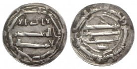 Islamic, 'Abbasid Caliphate, time of Idris II ? (AH 175-213 / AD 791-828). AR Dirham (25mm, 2.84g). Cf. Album 219. VF