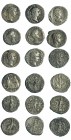 Lote de 9 denarios de Augusto a Alejandro Severo. BC/BC+.