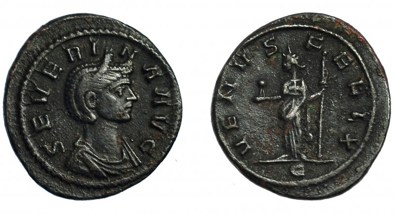 SEVERINA. Antoniniano. Roma (270-275). R/ Venus a izq. con cetro y figura; VENVS...