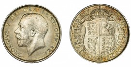 GRAN BRETAÑA. 1/2 corona. 1912. KM-818.1. MBC+/EBC-.