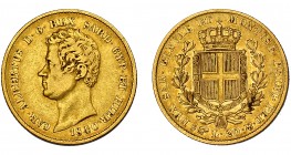 ESTADOS ITALIANOS. CERDEÑA. 20 liras. 1840. C-115.1. MBC/MBC+.