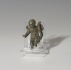 ROMA. Imperio Romano. Figura de Cupido (I-II d.C.). Bronce. Altura 5,2 cm.