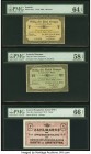 Austria K. .K Osterr 5; 6 Kreuzer 1.2.1849 Pick A91.1; UNL Two Examples PMG Choice Uncirculated 64 EPQ; Choice About Unc 58 EPQ; Austro-Hungarian Army...