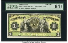 El Salvador Banco Agricola Comercial 1 Peso 189x Pick S101fp Front Proof PMG Choice Uncirculated 64 EPQ. Four POCs.

HID09801242017

© 2020 Heritage A...