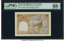 French Somaliland Tresor Public, Cote Francaise des Somalis 50 Francs ND (1952) Pick 25 PMG Superb Gem Unc 68 EPQ. 

HID09801242017

© 2020 Heritage A...
