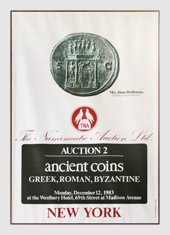 The Numismatic Auction. 2. New-York. 12 December 1983. Dany Bendenoun auctioneer...