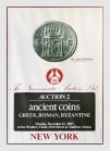 The Numismatic Auction. 2. New-York. 12 December 1983. Dany Bendenoun auctioneer. Advertising poster. 53x36cm. The Nero cover coin, former Baron Phili...