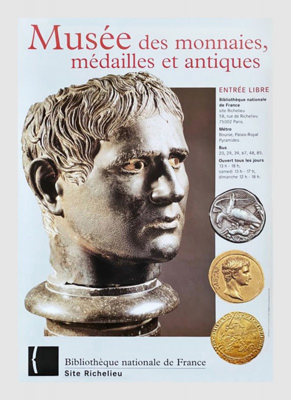 Bibliothèque nationale. "Musée des monnaies, médailles et antiques". Paris. 2002...