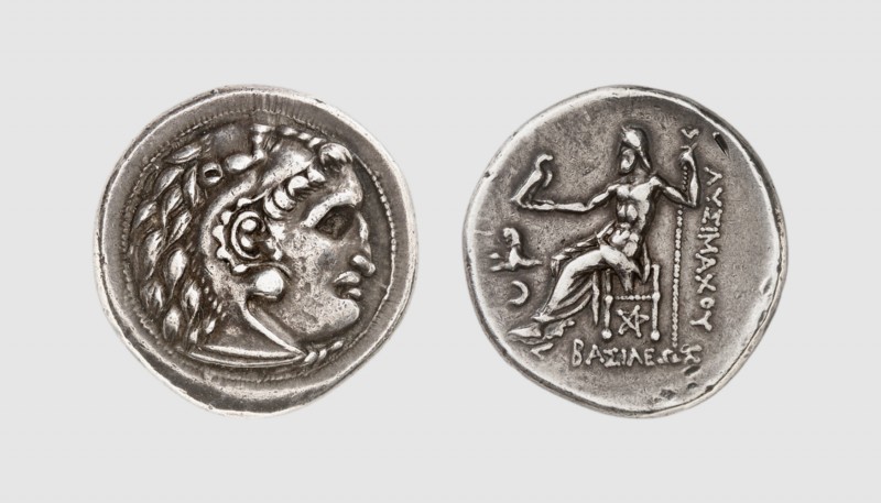Thrace. Lysimachos. Kolophon. 299-297 BC. AR Tetradrachm (17.14g, 1h). Müller 19...