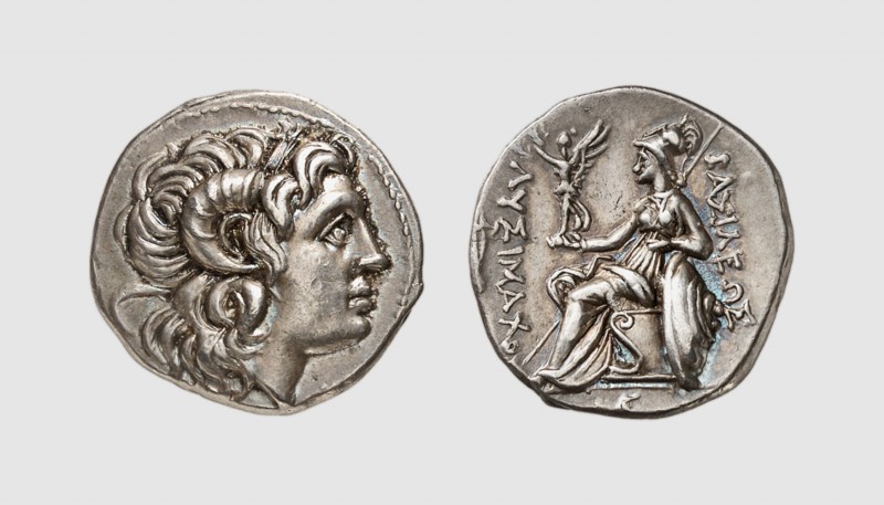 Thrace. Lysimachos. Mytilene. 294-290 BC. AR Drachm (4.23g, 2h). Müller -; Trada...