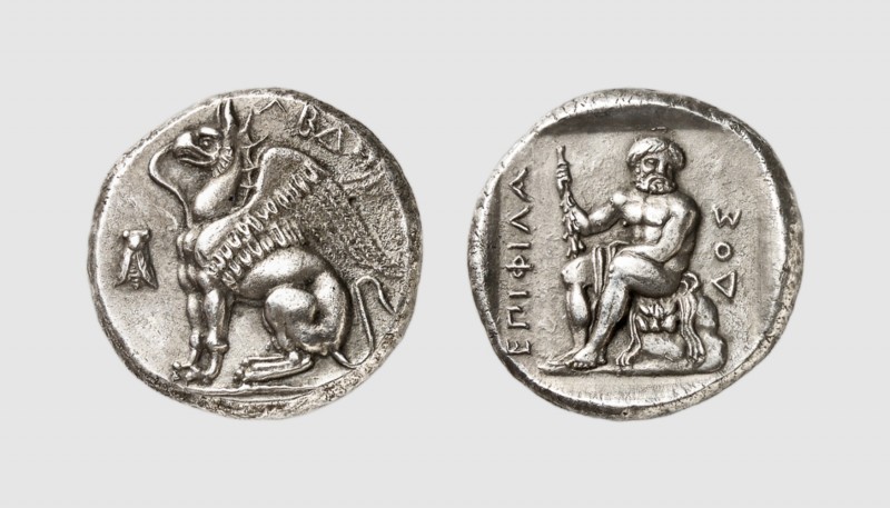 Thrace. Abdera. 395-360 BC. AR Stater (12.80g, 1h). May 393; Tradart 1991 (1) lo...