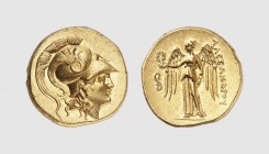 Macedon. Alexander III. Lampsakos (under Leonnatos, Arrhidaios or Antigonos Monophthalmos). 330-320 BC. AV Stater (8.40g, 12h). Price 1368; Anadol 228...