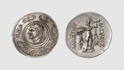 Macedon. Antigonos Gonatas. Amphipolis. 270-239 BC. AR Tetradrachm (17.11g, 11h). Merker 46; Tradart 2.110 (this coin). Old cabinet tone. Perfectly ce...