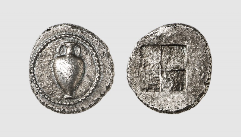 Macedon. Terone. 490-480 BC. AR Didrachm (7.61g). Hardwick 53 (this coin); Class...
