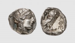 Attica. Athens. 440-420 BC. AR Tetradrachm (17.17g, 3h). Flament 6.12; Svoronos 14.15. Lightly toned. Exceptional for issue. Choice extremely fine. Fr...