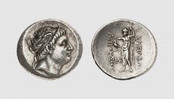 Bithynia. Prusias II. Nikomedia. 185-149 BC. AR Tetradrachm (16.91g, 1h). RG 221; Gulbenkian 956. Old cabinet tone. Perfectly centered and struck. Lov...
