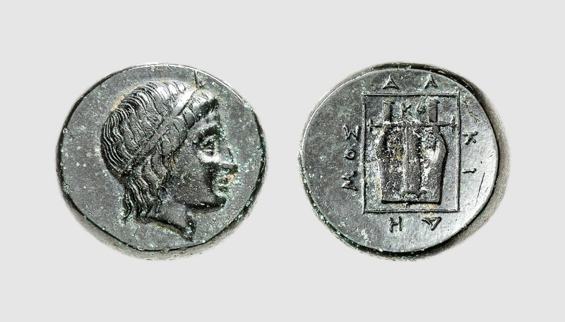 Ionia. Kolophon. 330-285 BC. Æ (6.35h, 12h). BMC -; SNG von Aulock -. Splendid d...