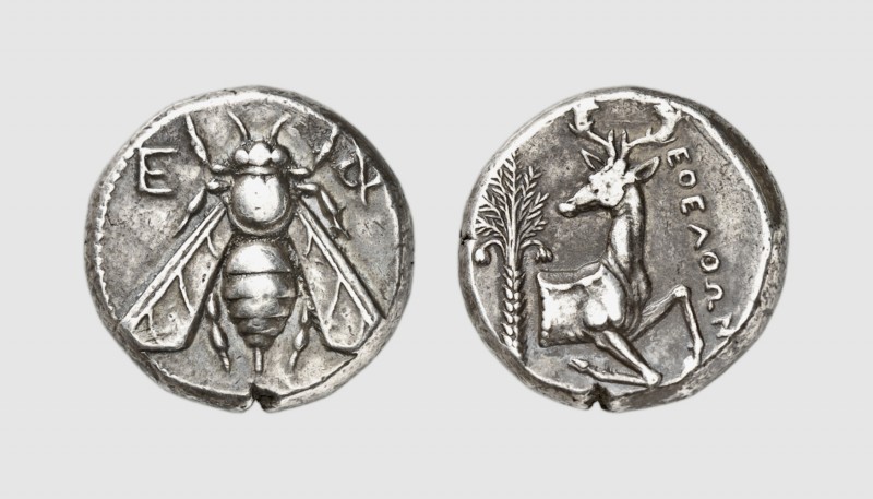 Ionia. Ephesos. 350-340 BC. AR Tetradrachm (15.21g, 12h). Pixodaros Group G; SNG...